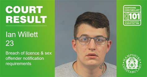 Registered Sex Offender Recalled To Prison And Handed A Further Jail Sentence Hampshire And