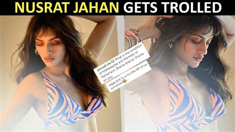 Actress Turned Politician Nusrat Jahan Wears Bralette In A Bold