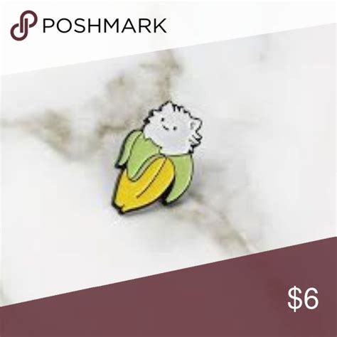 520 Bananya Banana Cat Enamel Pin Cat Enamel Pin Enamel Pins Pin