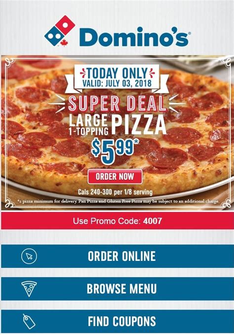 Domino S Pizza Domino S Pizza Large Topping Pizza Ymmv