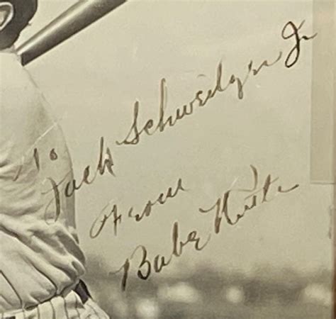 Lot Detail Babe Ruth Signed Photo Framed Psa Authentication