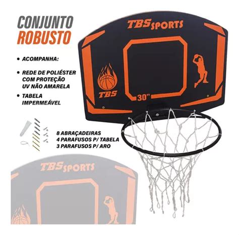 Tabela De Basquete Aro 41cm Rede À Prova D água Premium Mebuscar