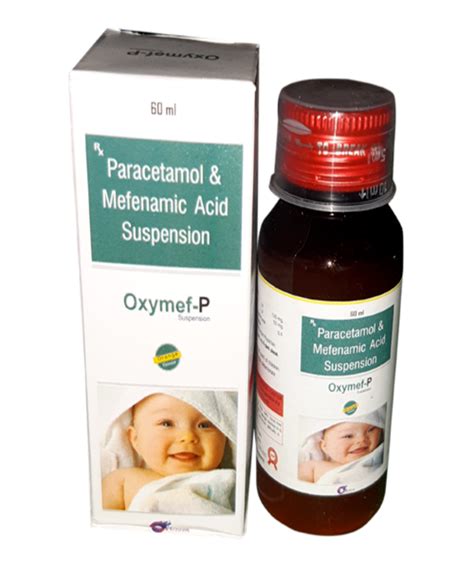 Oxyriva Syrup Oxymef P Paracetamol And Mefenamic Acid Suspension