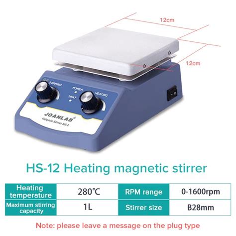 Joanlab Heating Magnetic Stirrer Hot Plate Lab Stirrer Digital Display Thermostat Mixer Lab