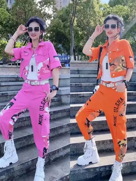 Женский джинсовый костюм с коротким рукавом | AliExpress