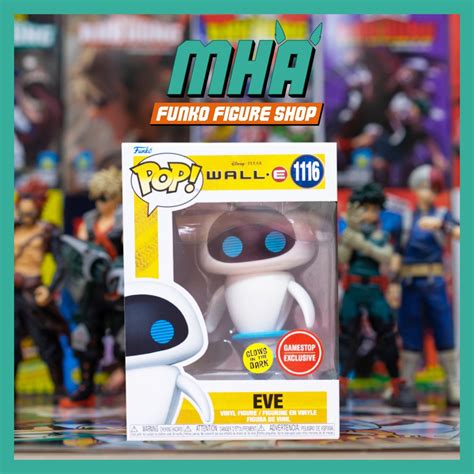 Genuine Funko Pop Disney Wall E Eve Flying Glow In The Dark Gamestop