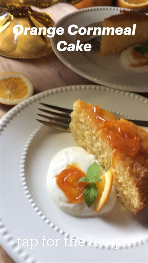 Easy 10 Minute Orange Cornmeal Cake Recipe