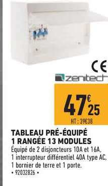 Offre Tableau Pr Quip Rang E Modules Zenitech Chez Brico Cash