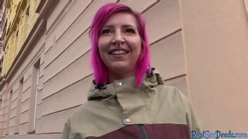 Pierced Pink Hair Babe POV Fucked Cash After Casting XVIDEOS