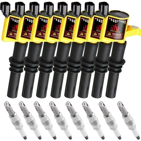 CarBole Ignition Coil Pack Bobinas Spark Plugs For Ford F150 2004