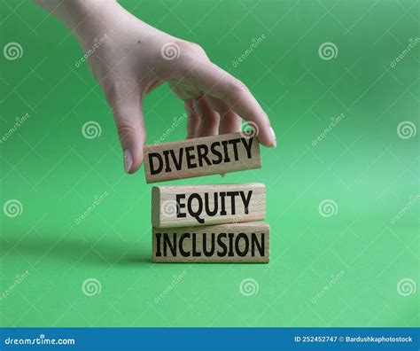 Diversity Equity Inclusion Symbol Concept Words Diversity Equity