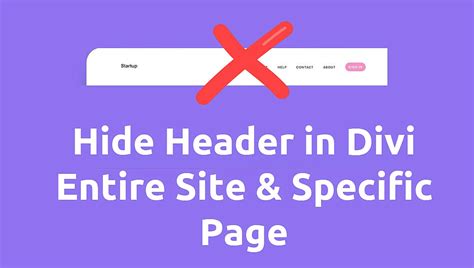 Best Way To Hide Header In Divi Mc Starters