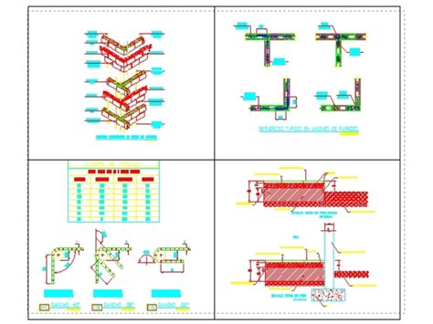 Detalles De Muros En Autocad Librer A Cad