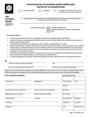 Fillable Online Nationalboard Nb Application For Owner User