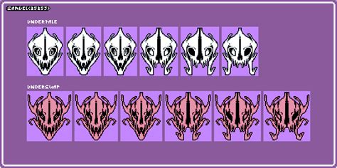 Undertaleunderswap Gaster Blaster Spritesheet By Sharfav3in On