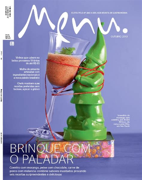 A Menu de outubro já está nas bancas Revista Menu