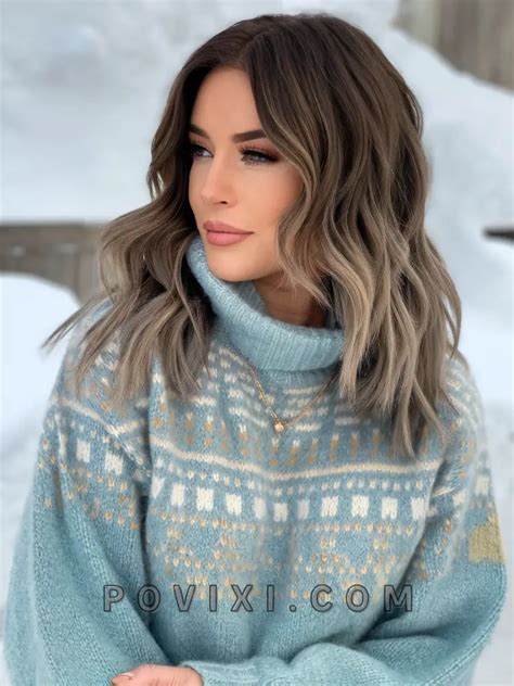 Stunning Winter Brunette Hair Color With Chocolate Brown Balayage And Ash Highlights