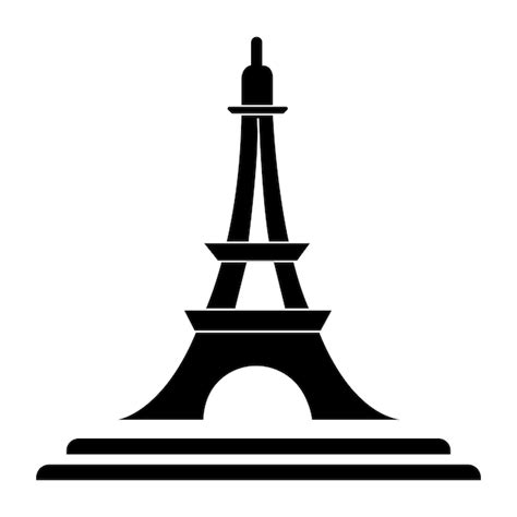 Plantilla De Dise O De Vector De Logotipo De Icono De Torre Eiffel