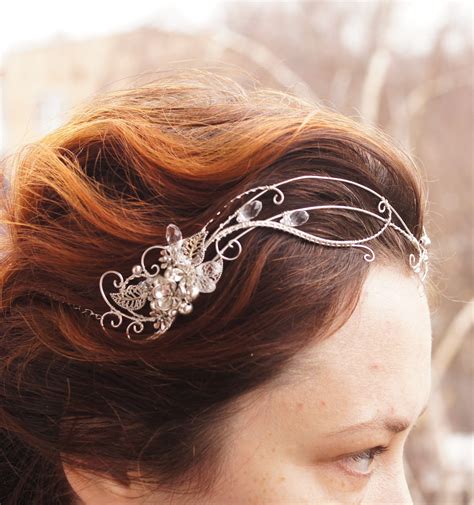 Tiara Diadem Free Shipping Elven Tiara Elven Circlet Etsy