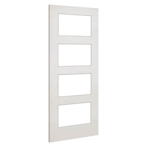 Deanta Coventry White Primed Clear Glass Internal Door Door Superstore®