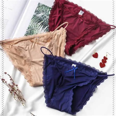 Sexy Satin Lace Tanga Bikini Knickers Briefs Panties Lingerie Full Back Uk Picclick Uk