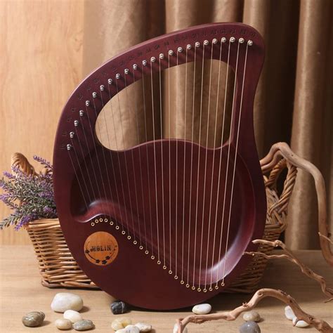 Lyre 24 String Beginner Lyre 24 String Harp Lyre Small Portable Musical