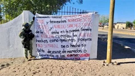 Los Chapitos threaten the National Guard with narcomantas in Sonora: “Comply with the agreements ...