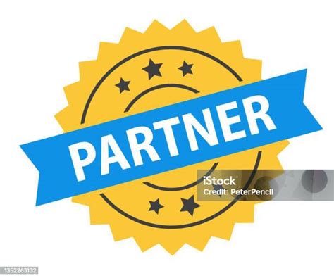 partner stamp imprint seal template grunge effect vector stock