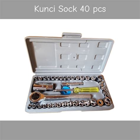 kunci sock set  pcs kombinasi kunci set lengkap kunci sok set