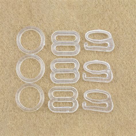 Hot Sell Mm Mm Clear Slider And Rings For Underwear Accessories Strap Adjustable Slider Hook