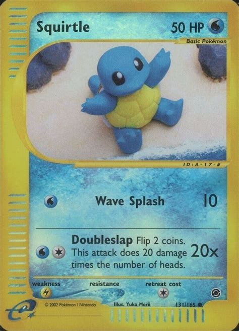 2002 Pokemon Expedition Squirtle Reverse Foil 131 Tcg Vcp Price Guide