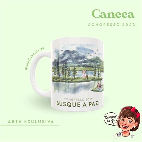 Caneca Congresso 2022 JW Busque A Paz Shopee Brasil