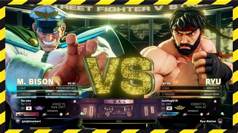 Sfv Cega San Bison Vs Justfog Ryu Street Fighter V Ce High