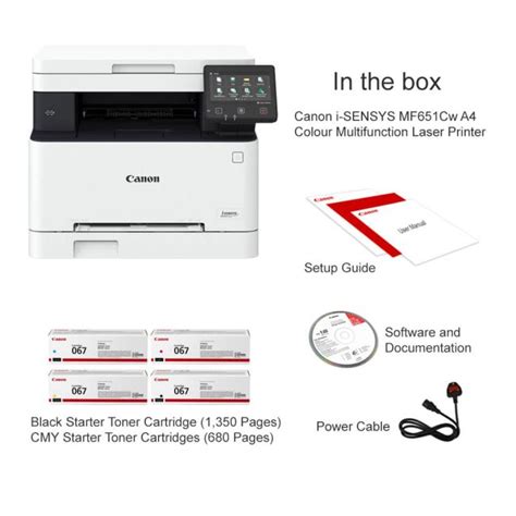 Canon i-SENSYS MF651Cw A4 Colour Multifunction Laser Printer | Printer Base