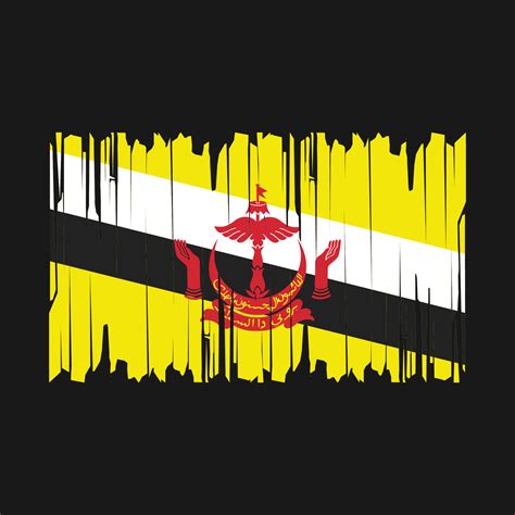 Brunei Flag Brush Vector 21484704 Vector Art at Vecteezy