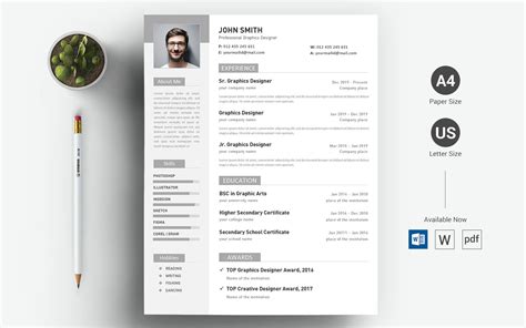 John Smith Word Docx Resume Template Templatemonster