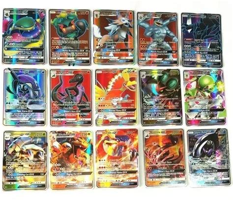 Lote Pokémon 30 Cartinhas Gx vmax Todas Brilhantes Parcelamento sem