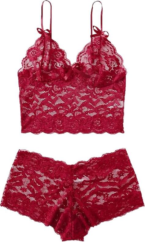 Amazon Ca Red Lingerie Sets Women Clothing Shoes Accessories