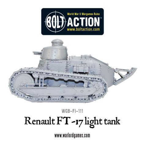New Renault Ft 17 Light Tank Warlord Games