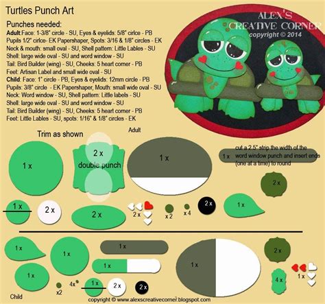 Alexs Creative Corner Turtle Punch Art