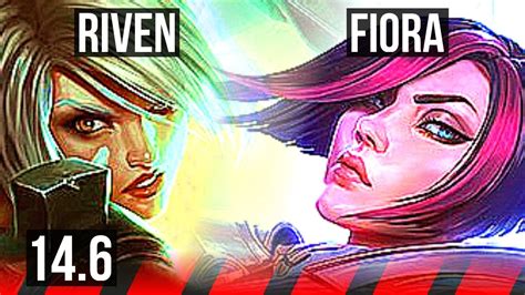 RIVEN Vs FIORA TOP Rank 3 Riven 1500 Games 6 Solo Kills 12 4 8