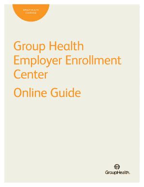 Fillable Online Employer Ghc Employer Enrollment Center Guide