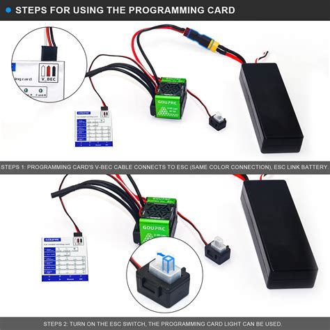 GOUPRC 60A Brushless RC ESC 2 3S Waterproof Electric Speed Controller