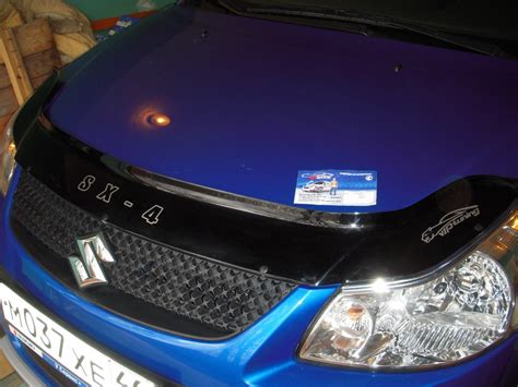 Мухобойка на капот. — Suzuki SX4 (1G), 1,6 л, 2012 года | аксессуары ...