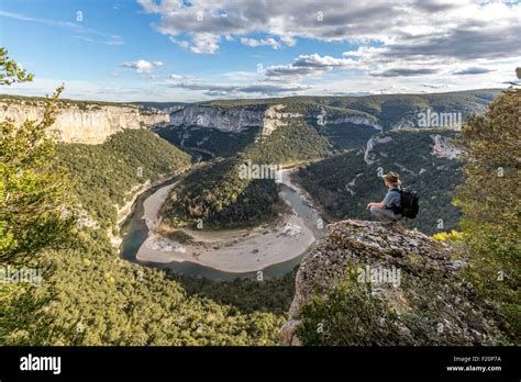 France Ardeche Gorges De L Ardeche Km Long From Vallon Pont D Arc