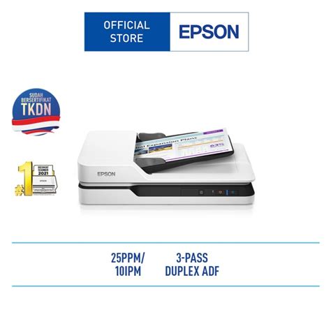 Promo Scanner Epson Ds Duplex Adf Document Upto Pages Day