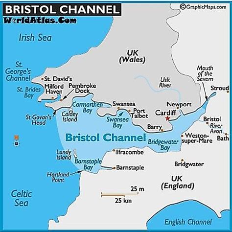 bristol channel worldatlas