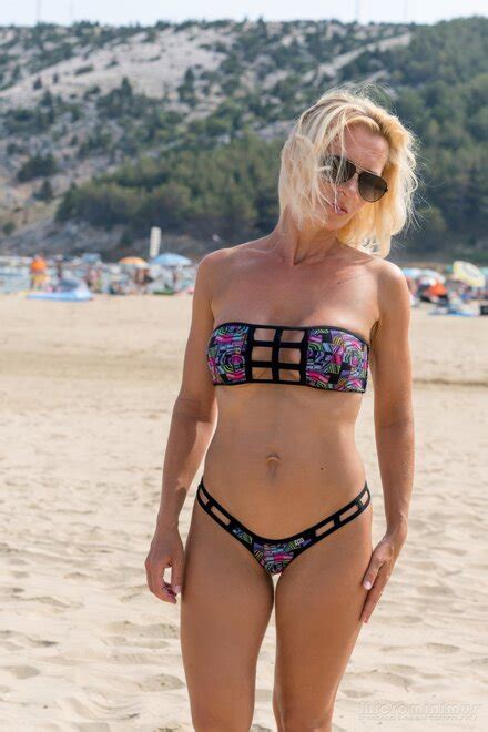 Bikini Model Just Wicked AI Enhanced Game On The Beach Just Wicked Microminimus 133 Topaz