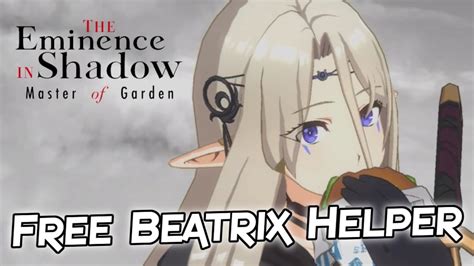 The Eminence In Shadow Master Of Garden Beatrix Helper In Sanctuary