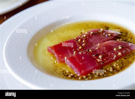 Marinated Tuna Fish Stock Photo Alamy